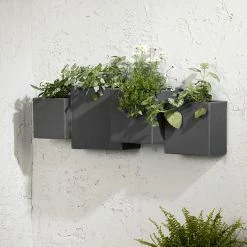 Discount ๐ South Shore Furniture South Shore Dalya Outdoor Wall Planter - Set Of 2 Greige ๐งจ