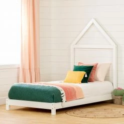 Budget โ South Shore Furniture South Shore Sweedi Bed With House Frame Headboard Natural Wood ๐