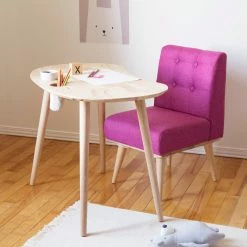 Discount โ South Shore Furniture South Shore Sweedi Solid Wood Kids Table And Chair Natural Wood And Blue ๐