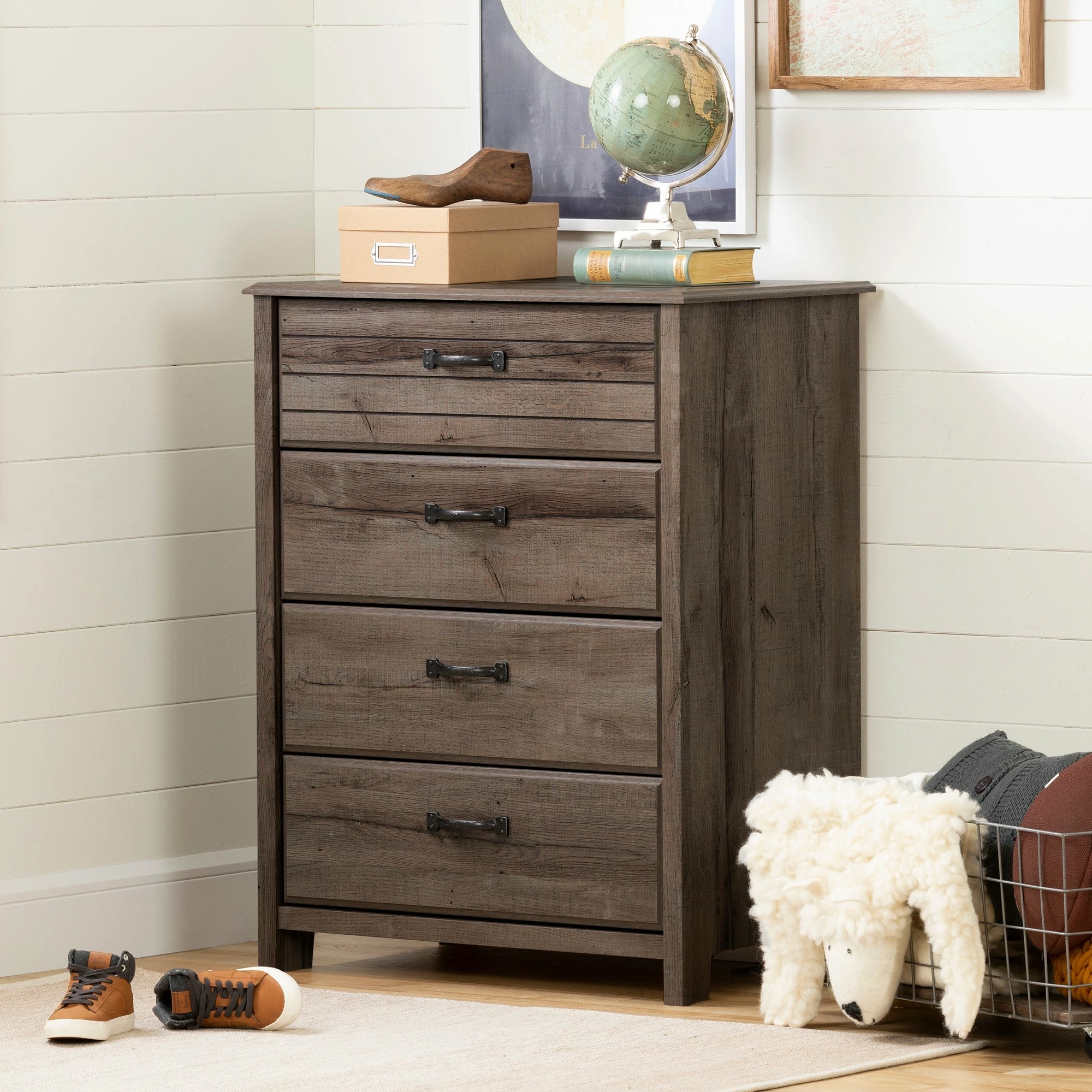 Best reviews of 🔥 South Shore Furniture South Shore Ulysses 4-Drawer Chest Winter Oak ❤️ - Image 2