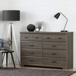 Coupon ๐ South Shore Furniture Versa Country Cottage 8-drawer Double ๐ Dresser Gray Maple โญ